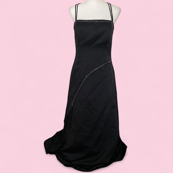 Vintage Rampage Maxi Bow Backless Gown - Picture 2 of 6